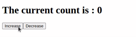 Simple counter with react